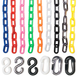 Plastic Chain, S-Hooks and Connectors