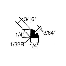 1/4in x 1/4in | Staple Type Panel and Glass Retainer | 102-627 Series