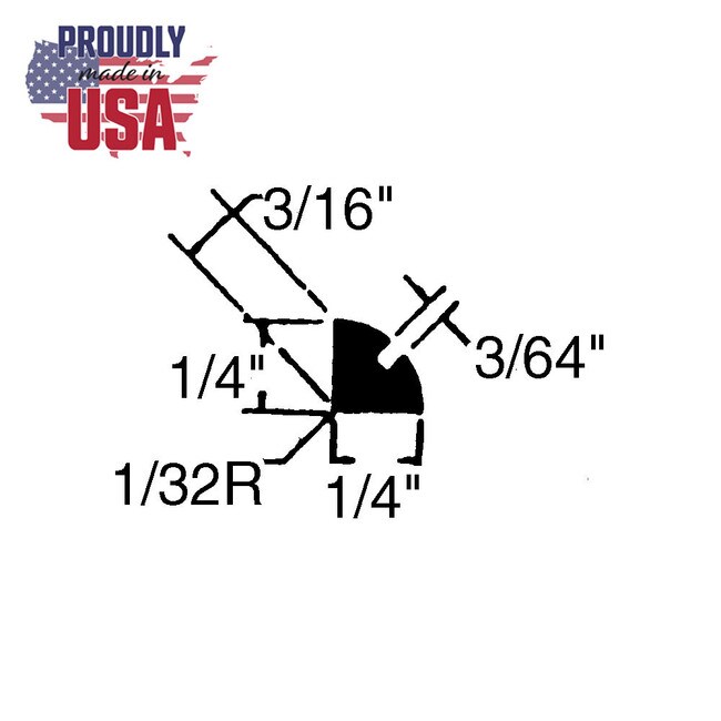 1/4in x 1/4in | Staple Type Panel and Glass Retainer | 102-627 Series