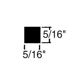 5/16in x 5/16in | Brown Staple Type Panel and Glass Retainer