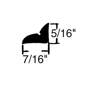 5/16in x 7/16in | Staple Type Panel and Glass Retainer