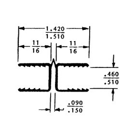 1/2in | Polypro Plastic Hinge