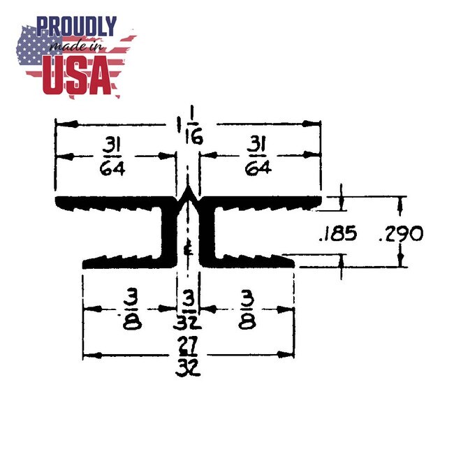 3/16in | Polypro Plastic Hinge