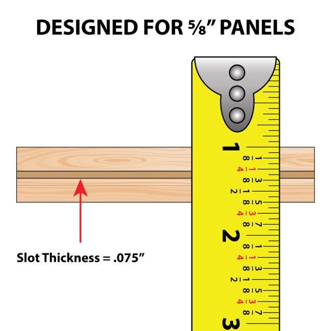 5/8in | Tee Kerf Polypro Plastic Hinge