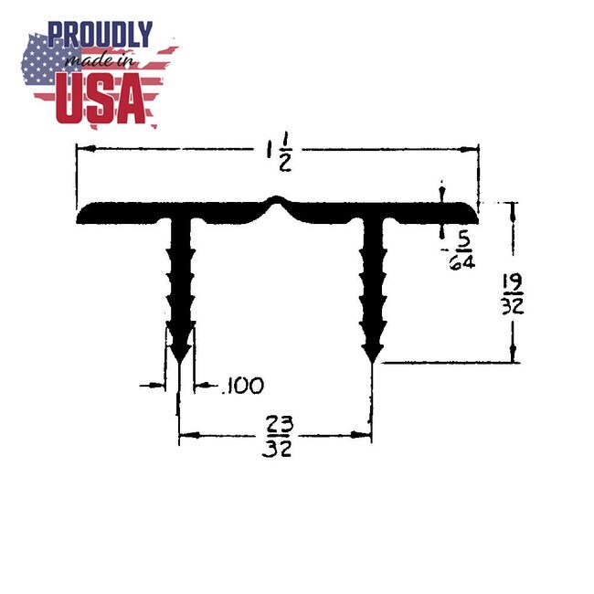 5/8in | Tee Kerf Polypro Plastic Hinge