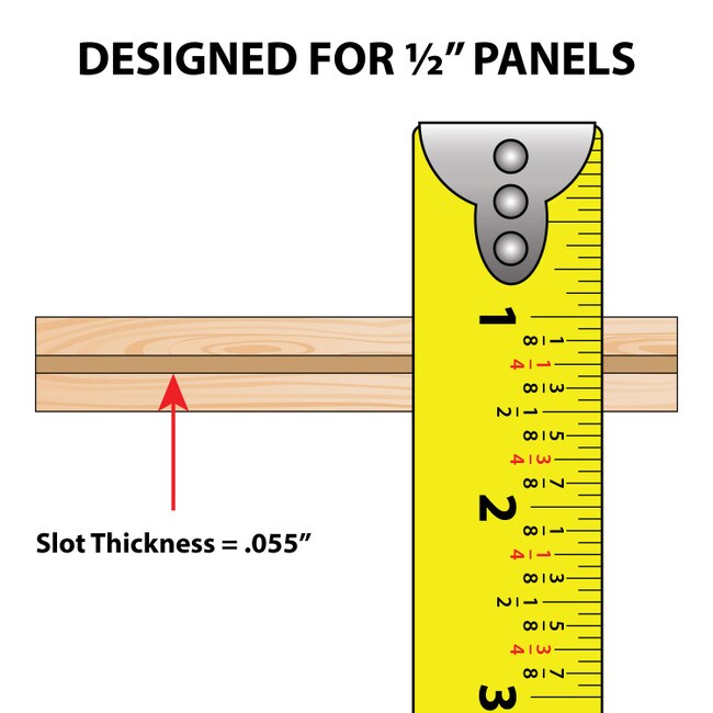 1/2in | Tee Kerf Polypro Plastic Hinge