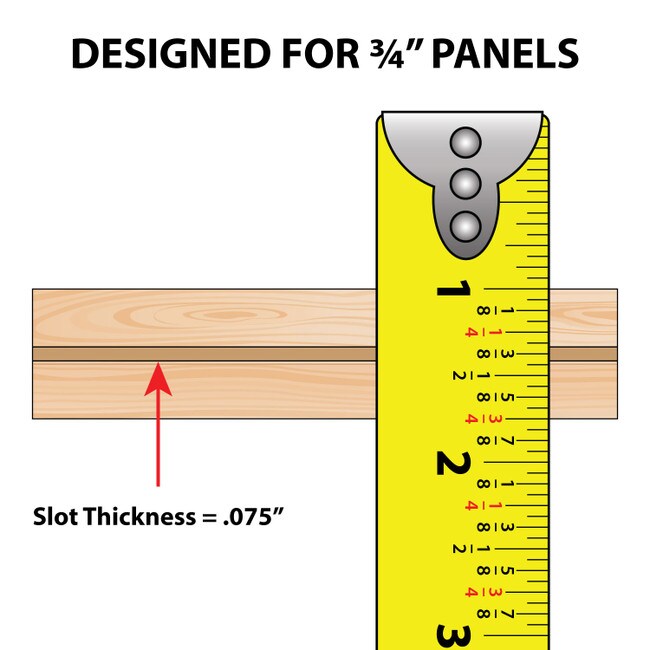 3/4in | Tee Kerf Polypro Plastic Hinge