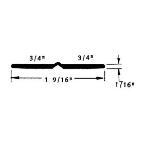 3/4in | Flat Polypro Plastic Hinge