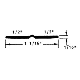 1/2in | Flat Polypro Plastic Hinge