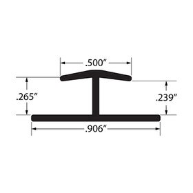 1/4in | ABS Divider Moulding