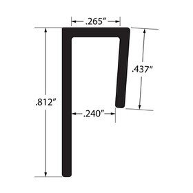1/4in | ABS Cap Moulding