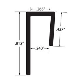1/4in | ABS Cap Moulding