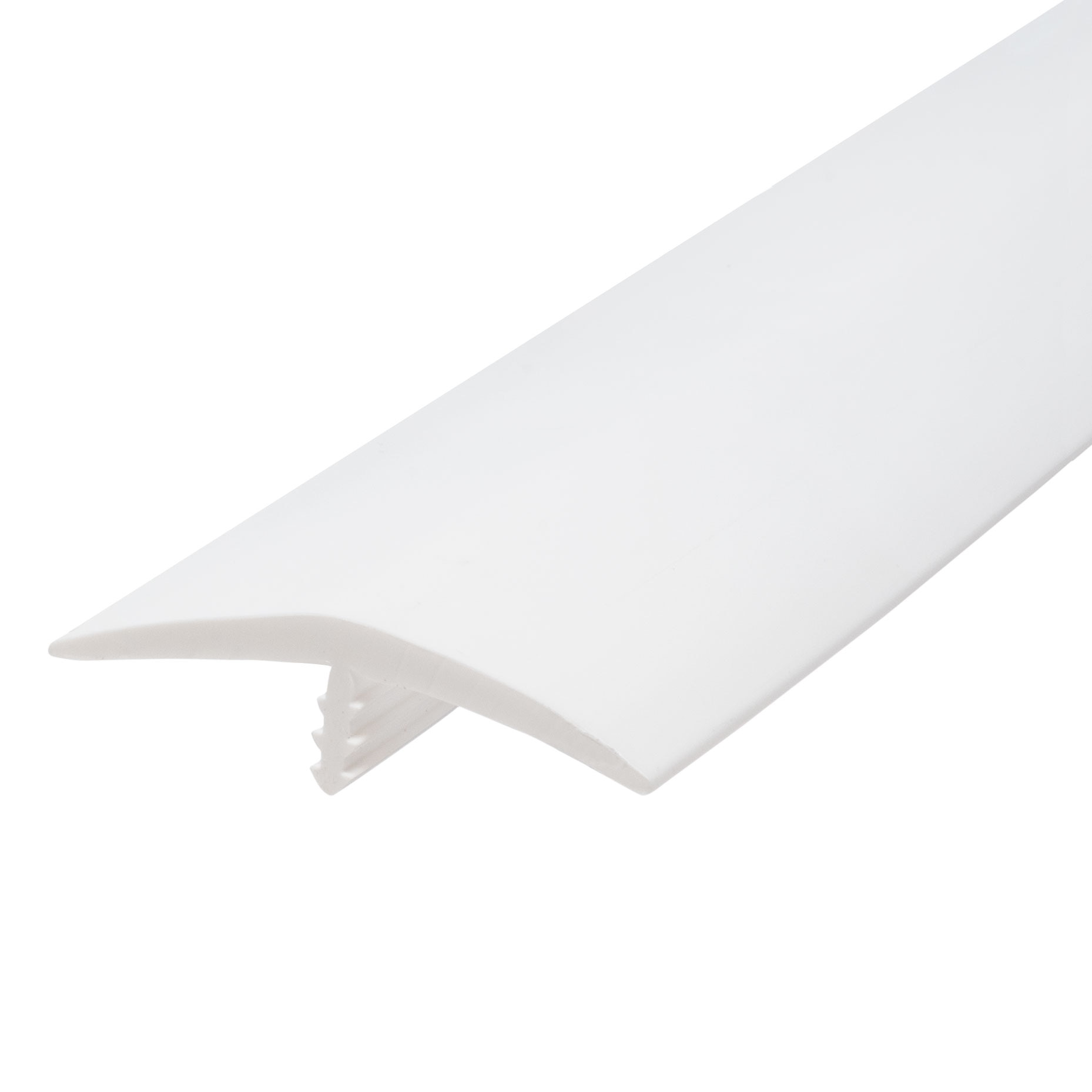 thumbnail image 2 of Edge Supply White T Molding - 5/8" X 25 Ft Hobbyist Pack For Arcade Machines & DIY Projects 2 of 5