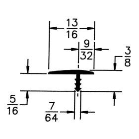 13/16in Flexible Polyethylene | OffsetBarb Tee Moulding