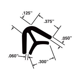 1/16in Clear Styrolux | 90 Degree Outside Corner Channel