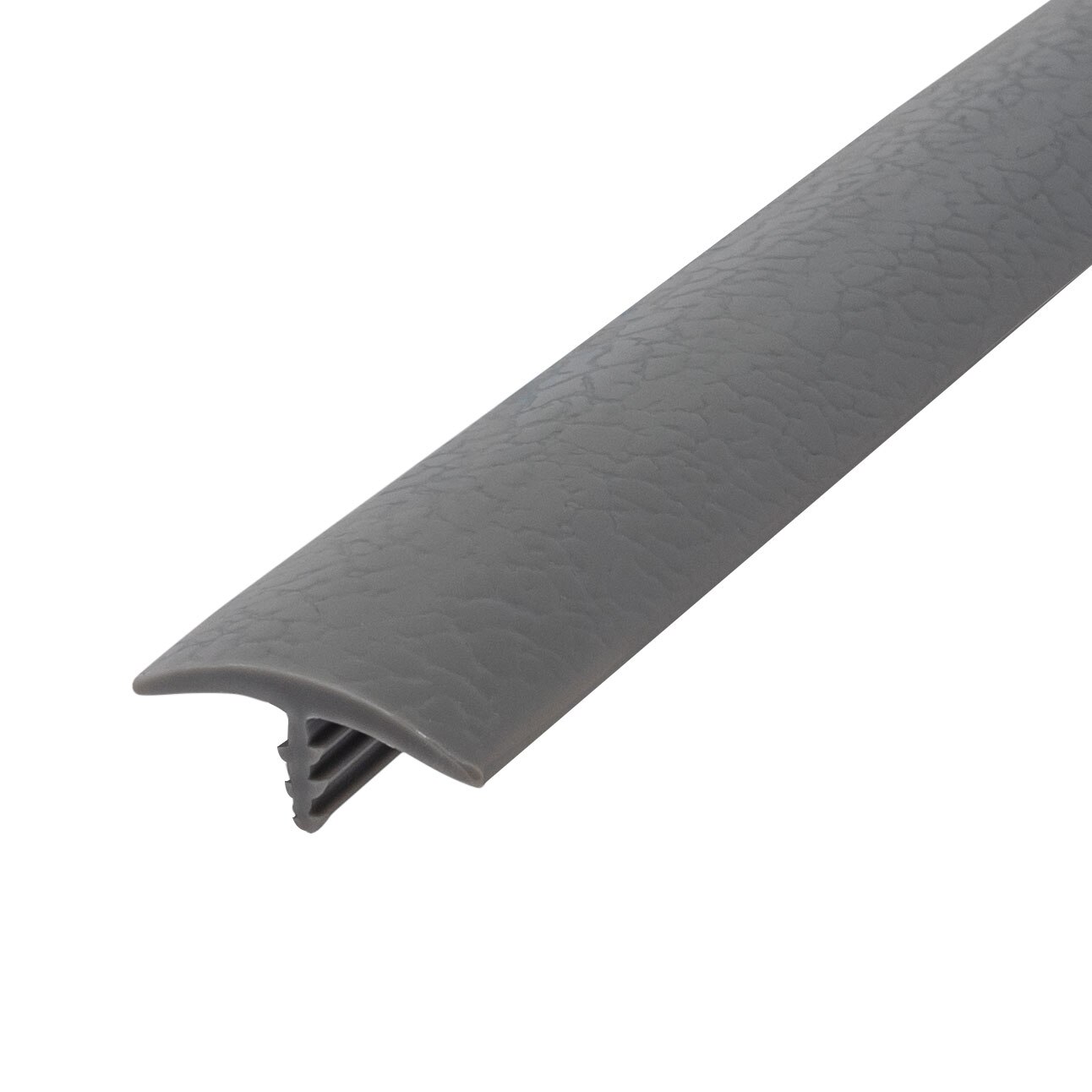 3/4″ Storm Gray Leatherette Polyethylene Center Barb Tee Moulding 250′ Coil