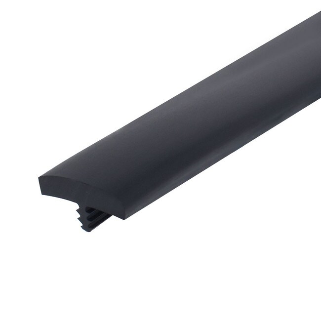 13/16in Black Flexible PVC | Waterfall Bumper Tee Moulding