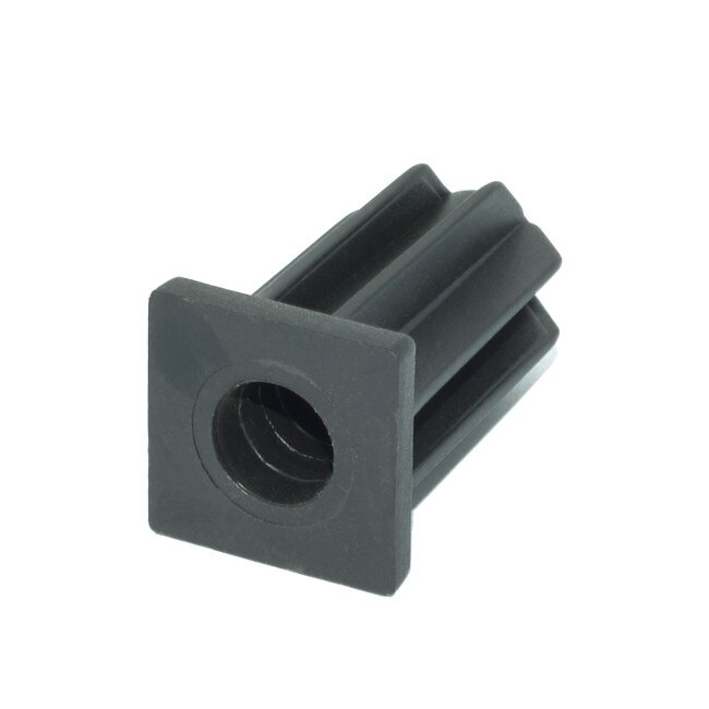 Square Plastic Caster Insert for 7/16” Gripneck Stem Fits 1" x 16 Gauge