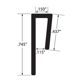 1/8in ABS | Cap Moulding