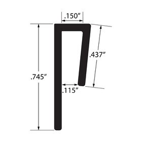 1/8in ABS | Cap Moulding