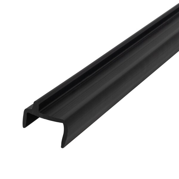 Black Rigid PVC | File Folder Holder Rail Fits 5/8in Board