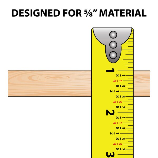 Black Rigid PVC | File Folder Holder Rail Fits 5/8in Board