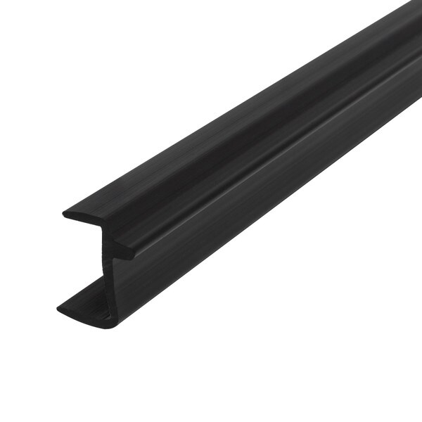 Black Rigid PVC | File Folder Holder Rail Fits 5/8in Board