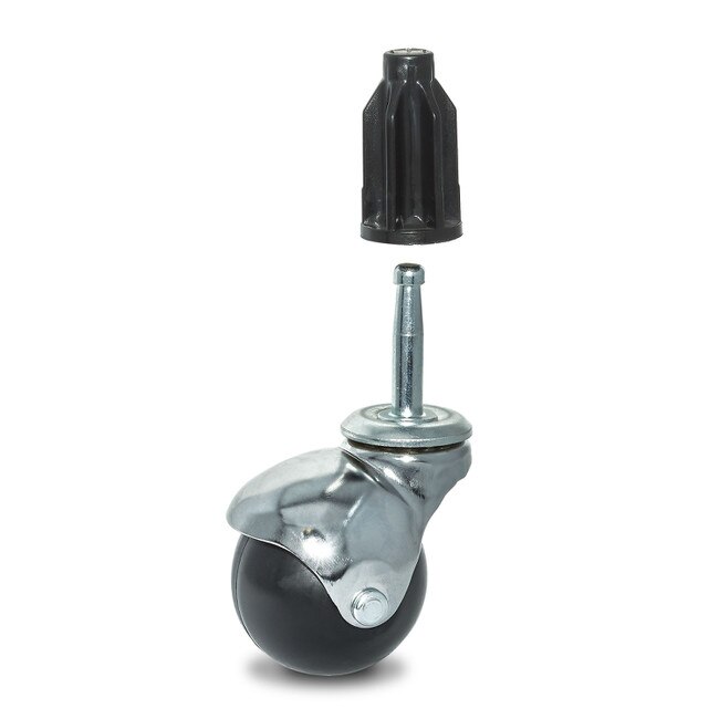 Round Plastic Caster Insert for 5/16” Gripneck Stem Fits 1" x 20 Gauge