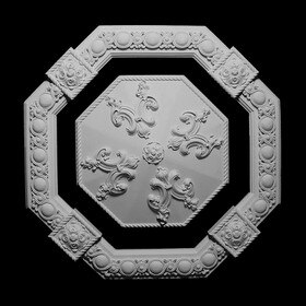 Resin Artisan Collection Ceiling Tile | 25-1/2in W x 25-1/2in H x 2ft Deep | 3 Piece Set