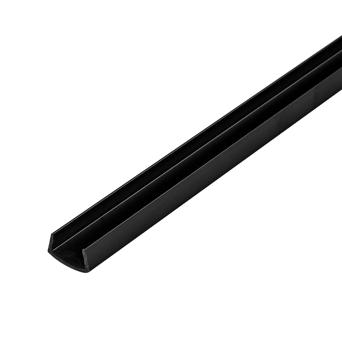1/2in | Black Rigid PVC | U Channel Moulding