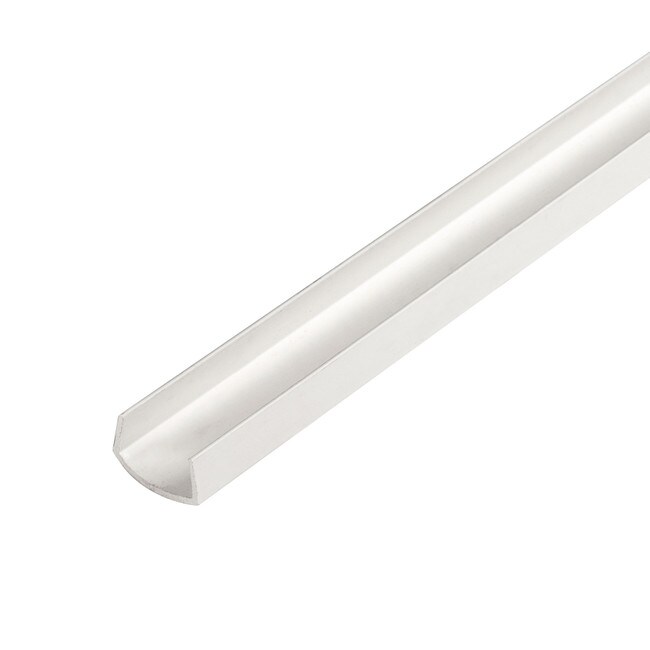 1/2in | White UV Stabilized Rigid PVC | U Channel Moulding