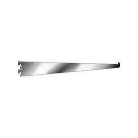 12" Heavy Duty Chrome Tap In Style Shelf Bracket