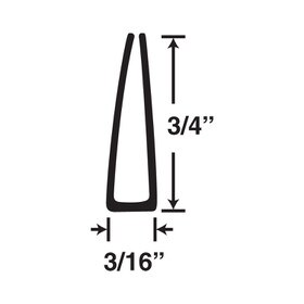 1/8in | Rigid Styrene | Clamp Moulding | 132 Series