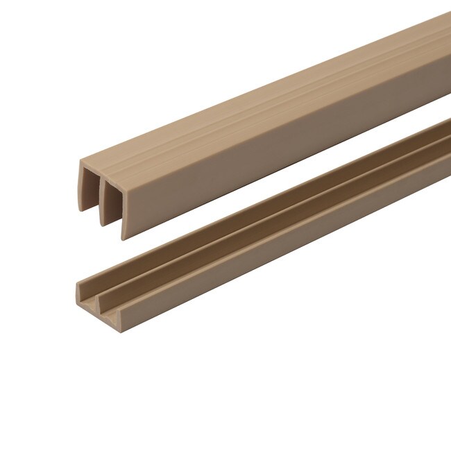 Sliding Door Track for 1/4in W Panels | Sold As Upper Track, Lower Track and As Set