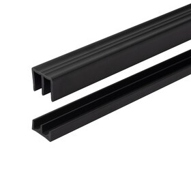 Sliding Door Track for 1/4in W Panels | Sold As Upper Track, Lower Track and As Set