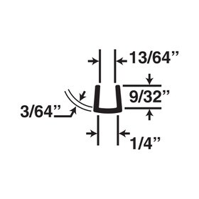 1/4in | Rigid Styrene | U Channel Moulding | 141 Series