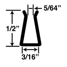 3/16in | Clear Styrolux U Channel Moulding