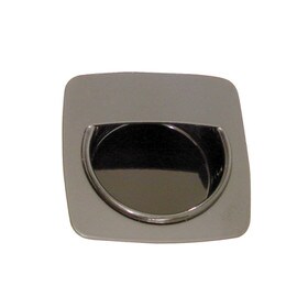 Chrome W/Black Recessed Draw Pull