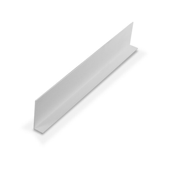 1-1/4in x 3/8in x 3/64in (.040in) Thick | Styrene Uneven Leg | 90° Angle Moulding