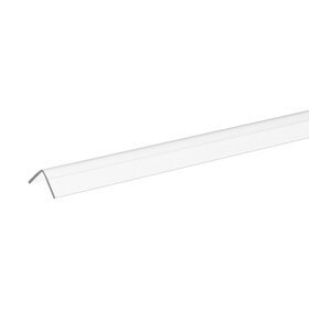 1/2in X 1/2in X .050in Thick Clear Polycarbonate 90 Degree Angle