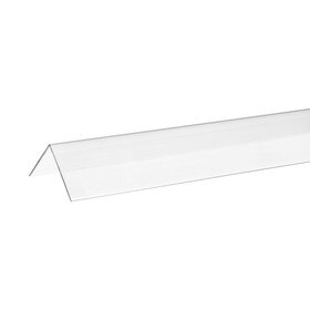 1-1/2in X 1-1/2in X .050in Thick Clear Polycarbonate 90 Degree Angle