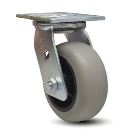 Swivel Heavy Duty Institutional Caster | 3-7/8in x 4-1/2in Top Plate