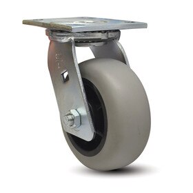 Swivel Heavy Duty Institutional Caster | 3-7/8in x 4-1/2in Top Plate