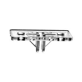 Clear Center Butyrate Knife Rests