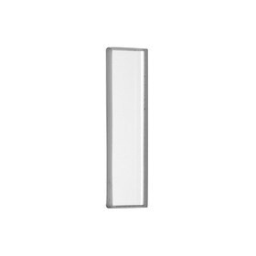 2-3/4" x 3/4" Glass Rectangular Finger Pull with Adhesive Back