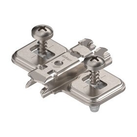 Blum 0mm One Piece Wing Plate for Frameless Cabinet Screw On Hinge | 174E6100.01 Series