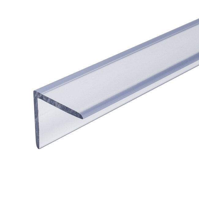 Clear Plastic Angle Trim 11/4in x 11/4in x 7/64in (.100in) Thick