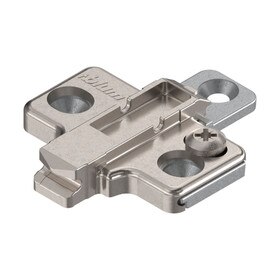 Blum 0mm Two Piece Wing Plate for Frameless Cabinet Screw On Hinge