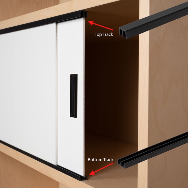 Sliding Door Track for 1/8in W Panels | Sold As Upper Track, Lower Track and As Set