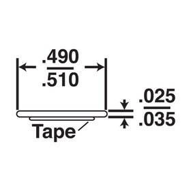 1/2in W | Decorative Flat Trim with Adhesive Foam Tape | 100ft Coil